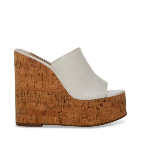 White Steve Madden Joanne Women's Wedges | PH 3726IPE